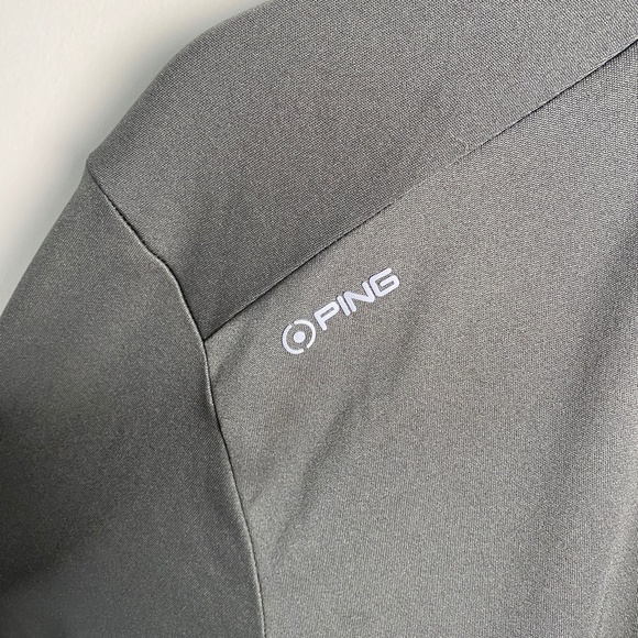 PING Men's Greenish-Gray Sensorcool Short Sleeve‎ Golf Polo Shirt Size Large - Picture 3 of 11
